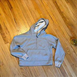 Light Gray Half-Zip Hoodie size Medium